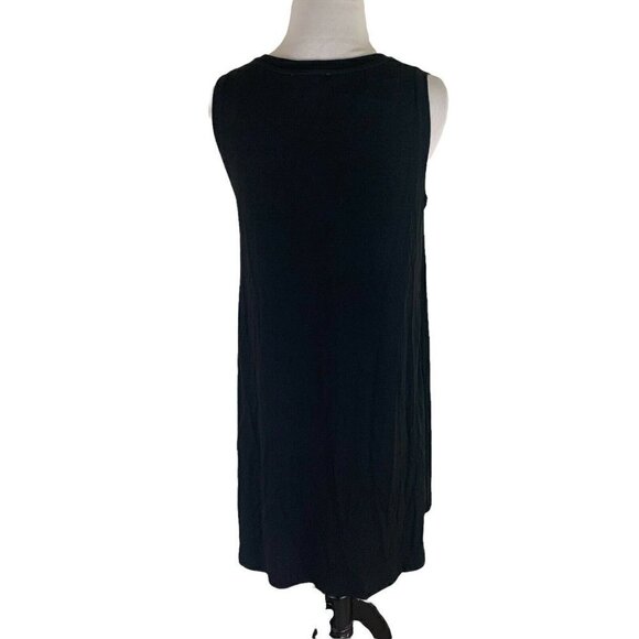 Ann Taylor LOFT Women's S Small A-Line Mini Dress Black NWT Rayon Blend - Picture 5 of 7